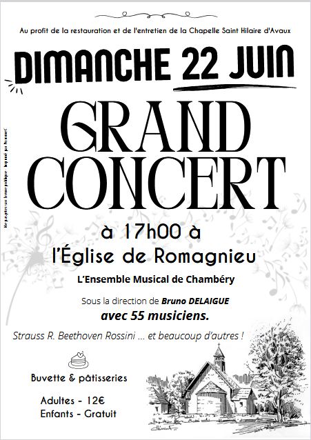 GRAND CONCERT 22/06/2025 A ROMAGNIEU