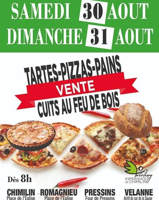 VENTE PIZZAS – TARTES – PAINS – TWIRLING BATON 30&31/08/2025