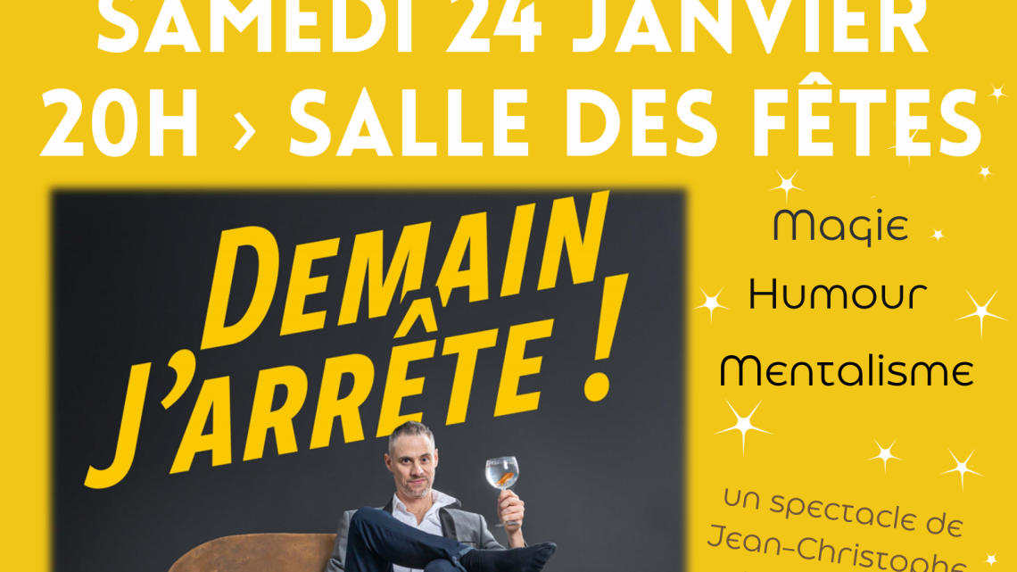 SPECTACLE DE MAGIE 24/01/26 A ST CLAIR DE LA TOUR