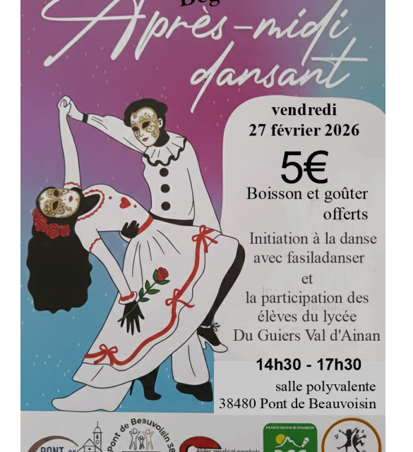 APRES MIDI DANSANT A PONT DE BEAUVOISIN ISERE 27/02/2026