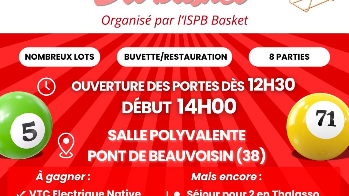 LOTO DU BASKET – ISPB – 19/04/2026 A 14H